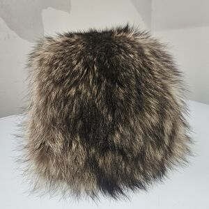 Genuine Racoon Fur Vintage Hat